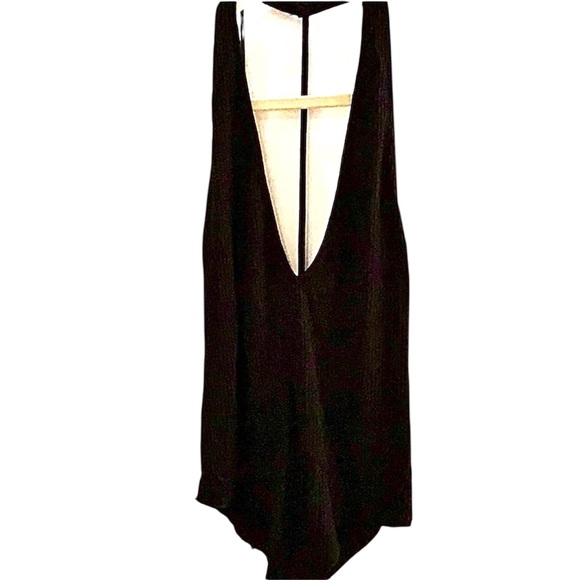 NWOT LF Emma & Sam Black Ribbed Knit Body Suit - Picture 1 of 3